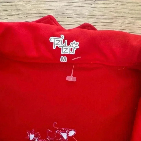Tzu Tzu Short Sleeve top Red Size Medium - Picture 2 of 5